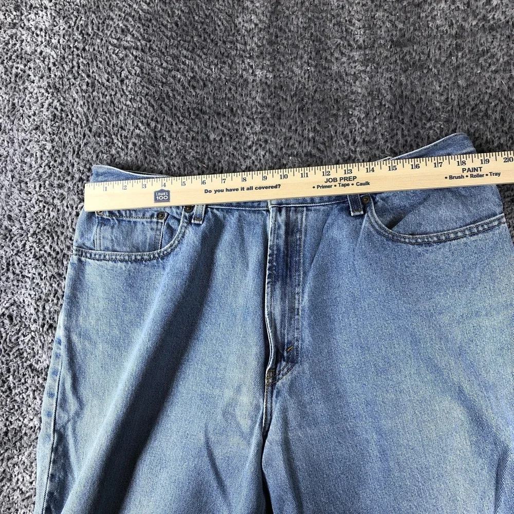 Levis 560 Jeans Mens 38x33 Blue Relaxed Fit Tapered Denim Light Wash Casual